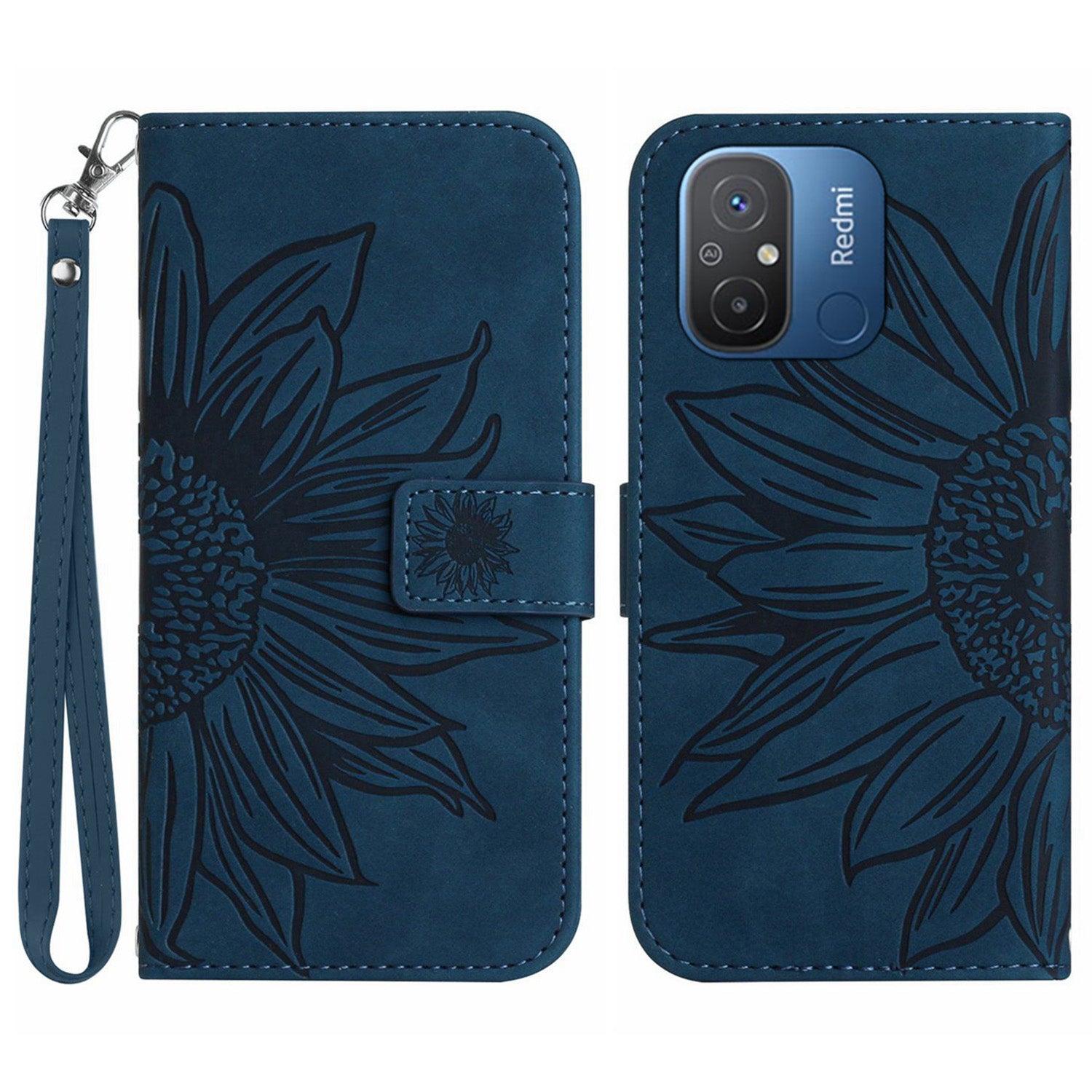 Protective Phone Case For Xiaomi Redmi 11A 4G 12C 4G HT04 Sunflower Imprinted Leather Stand Wallet Shockproof Phone Cover Protective Phone Case For Xiaomi Redmi 11A 4G 12C 4G HT04 Sunflower Imprinted Leather Stand Wallet Shockproof Phone Cover